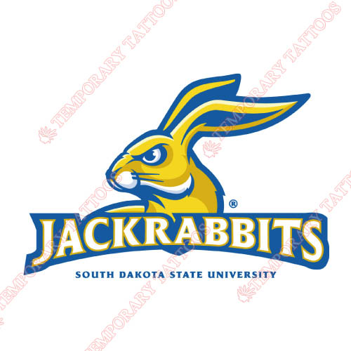 South Dakota State Jackrabbits Customize Temporary Tattoos Stickers NO.6227